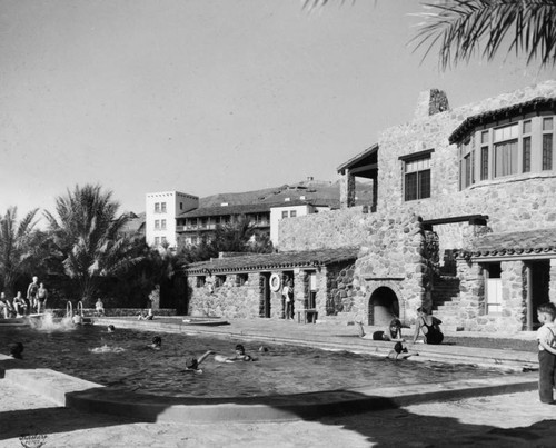 Swimming pool at Death Valley's Furnace Creek Inn