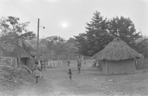 Street scene in the village, San Basilio de Palenque, 1977