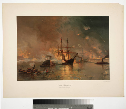 Capture of New Orleans, Farragut passing the forts by night