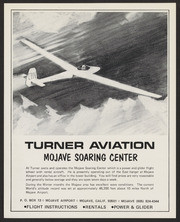 Turner Aviation Mojave Soaring Center advertisement