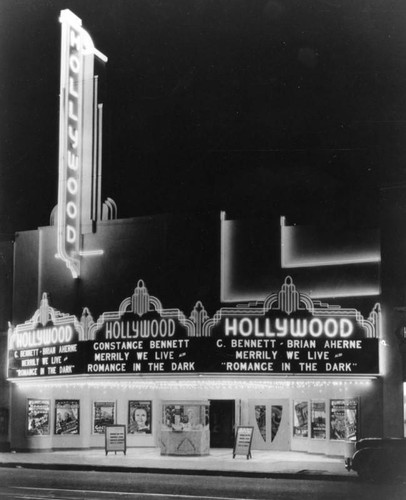 Marquee at Hollywood Theatre