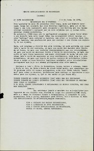 COREMO - Moçambique não é portugal, 1966 June 24