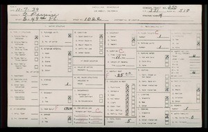 WPA household census for 1022 E 49TH PLACE, Los Angeles County