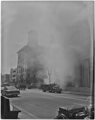 The Security Pacific National Bank Fire, 1st St. and Pine