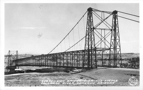 Suspension Bridge over the Little Colorado River, Cameron, Arizona