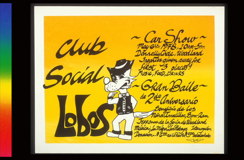 Club Social Lobos Car Show, Announcement Poster for