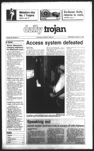 Daily Trojan, Vol. 111, No. 14, January 31, 1990
