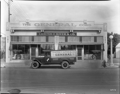 Delivery Truck in front of Crayton F Boyers & Company