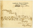 Letter from C. W. Merwinger to A. B. Noyes, 1862 July 15