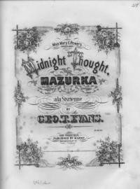 Midnight thought : mazurka / G. T. Evans