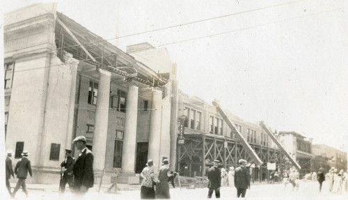 Santa Barbara 1925 Earthquake Damage - First National Bank Building
