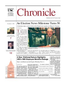 USC chronicle, vol. 18, no. 10 (1998 Nov. 2)