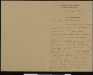 Retta Badger, letter, 1931-12-01, to Hamlin Garland