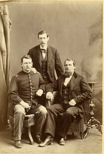 Portrait of Three Haskell brothers: Daniel, Henry, and unidentified brother
