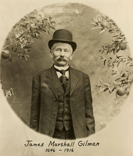 James Marshall Gilman at the Gilman Ranch House in Banning, California