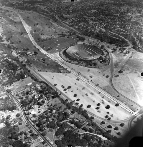 Aerial view of Pasadena, view 1