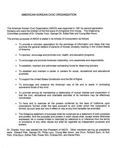 American Korean Civic Organization (AKCO) Overview