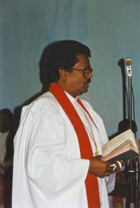 Ordination of Pastors, Arcot Lutheran Church, South India, May 1994. (Name of the Pastor?)