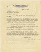 Letter from William Randolph Hearst to Julia Morgan, March 17, 1931
