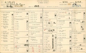 WPA household census for 1864 DALY ST, Los Angeles