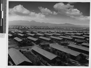 View of the camp at Colorado River Relocation Center, Poston, Arizona, ca. 1945