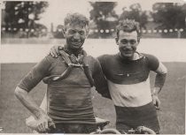 Two Bicyclists, Tour de France, c.1920