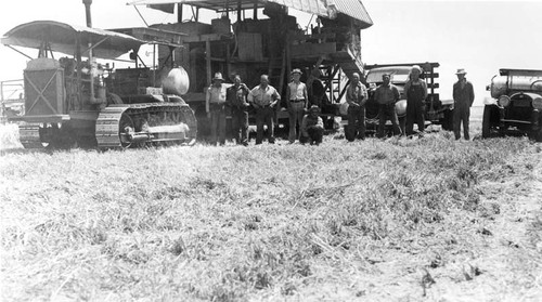 The 1920 harvester used on the Mouren farm