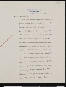 Irving Bacheller, letter, 1934-11-26, to Hamlin Garland