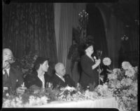 Luncheon in honor for L. E. Behymer at the Biltmore Hotel, Los Angeles, September 26, 1935