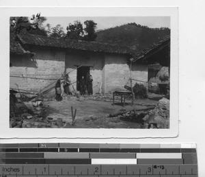 A typical home at Yunfu, China, 1935