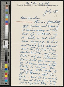 Hamlin Garland, letter, 1934-07-10, to Lorado Zodac Taft