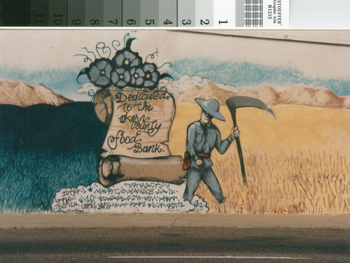 Close-up of Kern County Food Bank mural