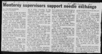 Monterey supervisors support needle exchange