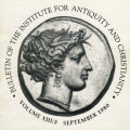 Bulletin of the Institute for Antiquity and Christianity, Volume XIII, Issue 3