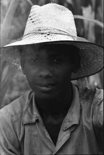 Farmer with hat, San Basilio de Palenque, 1975