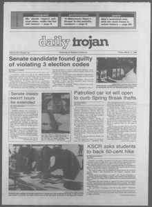 Daily Trojan, Vol. 106, No. 42, March 11, 1988