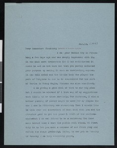 Hamlin Garland, letter, 1916-03-26, to James Stuart Blackton