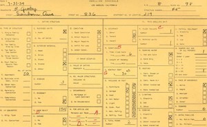 WPA household census for 836 SANBORN, Los Angeles