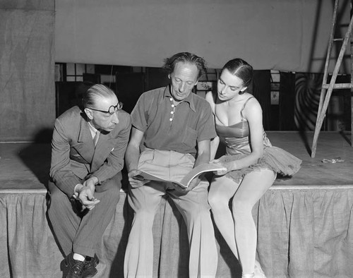 Photograph of Igor Stravinsky, Nana Gollner, Adolph Bolm