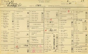 WPA household census for 1740 REDCLIFF, Los Angeles