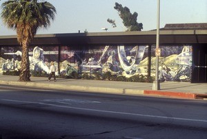 Moonscapes I: Tail of the comet, public mural, Los Angeles, 1978