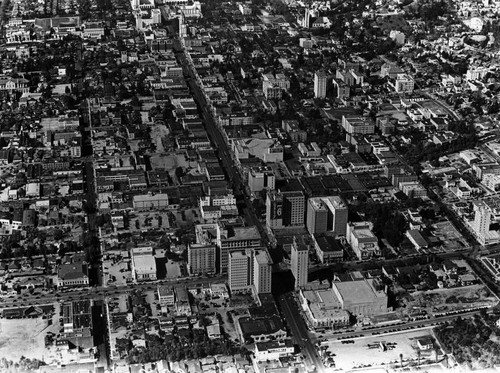 Aerial view of Hollywood