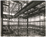 Interior of Oakland Municipal Auditorium framework, circa 1913