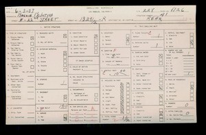 WPA household census for 1329 E 22ND ST, Los Angeles