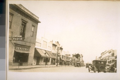 North on Alvarado St. from Polk St. Monterey Calif. Jany. 1929