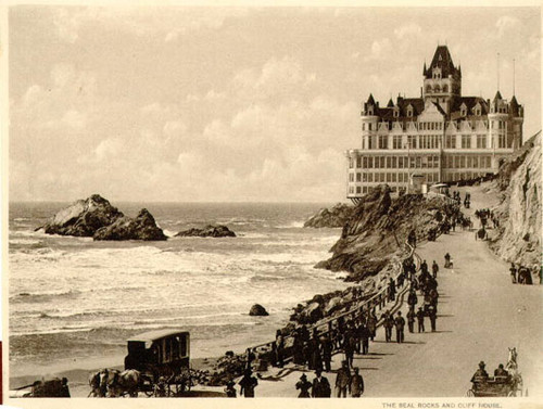 The Seal Rocks and Cliff House.