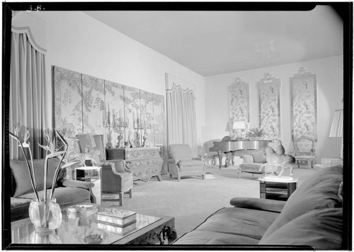 Spreckels, Geraldine, residence. Living room