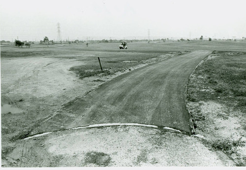 View of construction of Victoria Golf Course