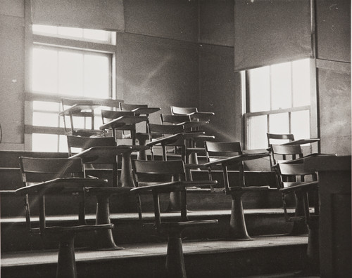Interior view of classroom, Citrus Union High School, ca. 1950