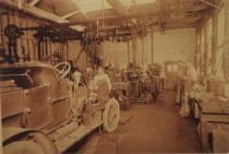 The garage of the Olsen & Hunt Manufacturing Company